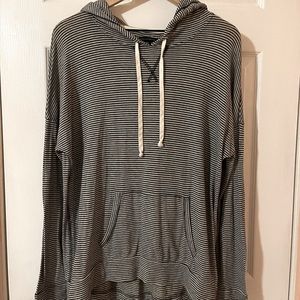 American Eagle Outfitters Striped Hooded Sweater